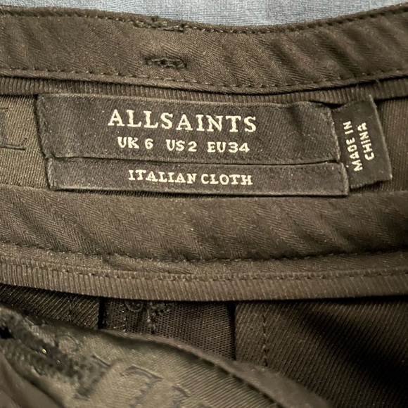 All Saints Micah Shorts in Gold Size 2 - Picture 5 of 6